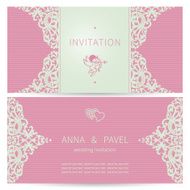 Vintage ornate cards in Victorian style N4