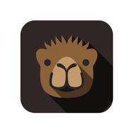 Camel animal ui flat design