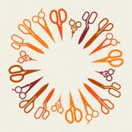 Scissors in shape of sphere