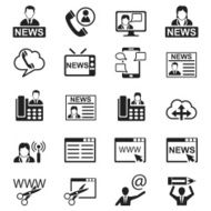 Business and communication icon set N3