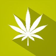 Cannabis leaf icon silhouette symbol Vector N3