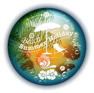 tropical summer label