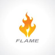 flaming fire