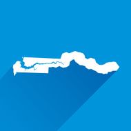 Blue Gambia Map Icon