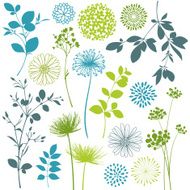 Leaf and Flower Design Elements