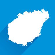 Blue Hainan Map Icon
