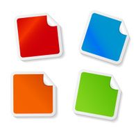Stickers Set for your Business Vector Illustration