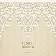 Vector seamless border in Victorian style N44