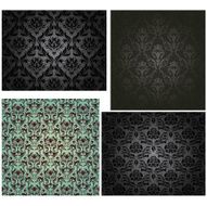 Damask seamless pattern set N2