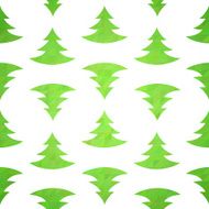 Stylized christmas tree decorative seamless pattern