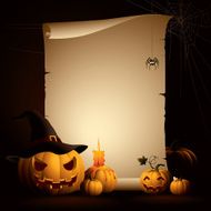 Halloween Pumpkins - scroll