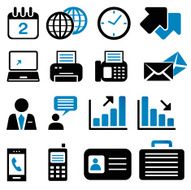 Simple office icon set N2