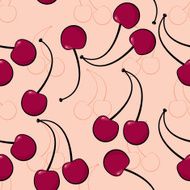 Cherry Seamless pattern with cherry