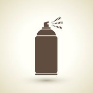 retro style spray bottle silhouette