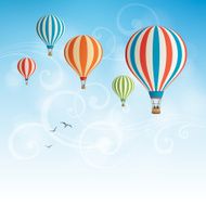 Hot air balloon background N3