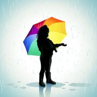 Children in the rain N2
