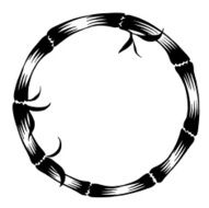 decorative silhouette bamboo N2