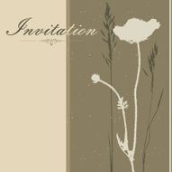 brown Invitation