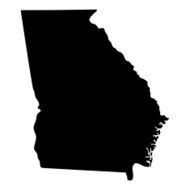 Map of the U S state Georgia N2