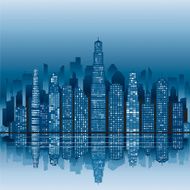 Skyscraper City silhouette