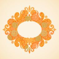 Concept abstract autumn frame with place for text