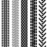 Set of detailed tire prints N3
