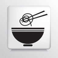 Square Icon With Ramen Noodles Symbol N2