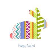 Greeting card with Easter Bunny