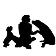 Vector Silhouette Of People N778
