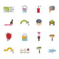 Painting Icons vector eps10