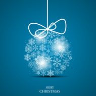 Christmas Snowflakes Background Vector Illustration N32