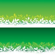 Nature leaf banners