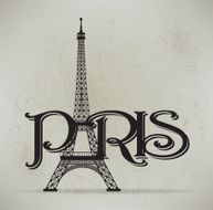 Eiffel Tower Background Paris France Graphic