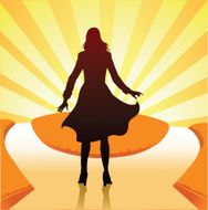 Woman Making Choice at the Crossroads