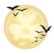 Spooky halloween moon