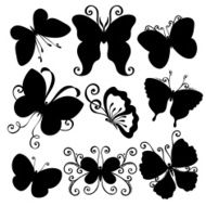 Vector Set of Butterflies N3