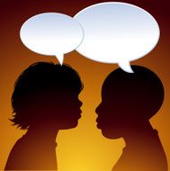 Young people chatting