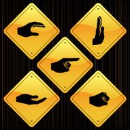 Yellow Signs - Hands N2