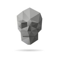 Skull abstract isolated on a white backgrounds vector illustration