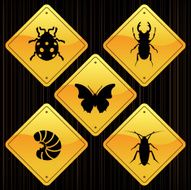Yellow Signs - Insects N3
