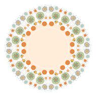 Color decorative flower background with place for text design