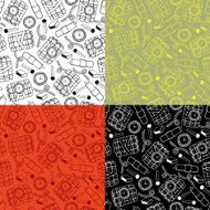 Outline pattern of bombs &amp; matches N2