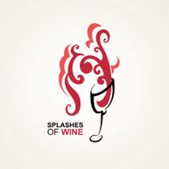 Glass of red wine N5