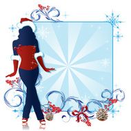 Christmas Girl Frame