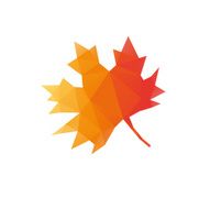 Autumn leaf isolated on a white backgrounds