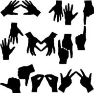 hands silhouette N15