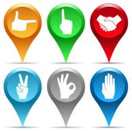 hand sign pointer
