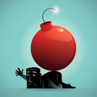 man with bomb