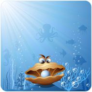 Shell Character with Pearl