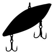 Fishing lure silhouette N7